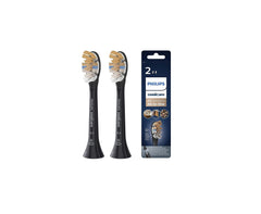 Philips Sonicare Premium brush heads 2 pack black replacement brush heads with All in One packaging