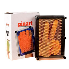 Huitich creative desk toys for adults Pinart 3D pin sculpture craft kit showing peace hand sign