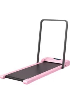 Huitich pink foldable under desk treadmill with black walking belt and slim design