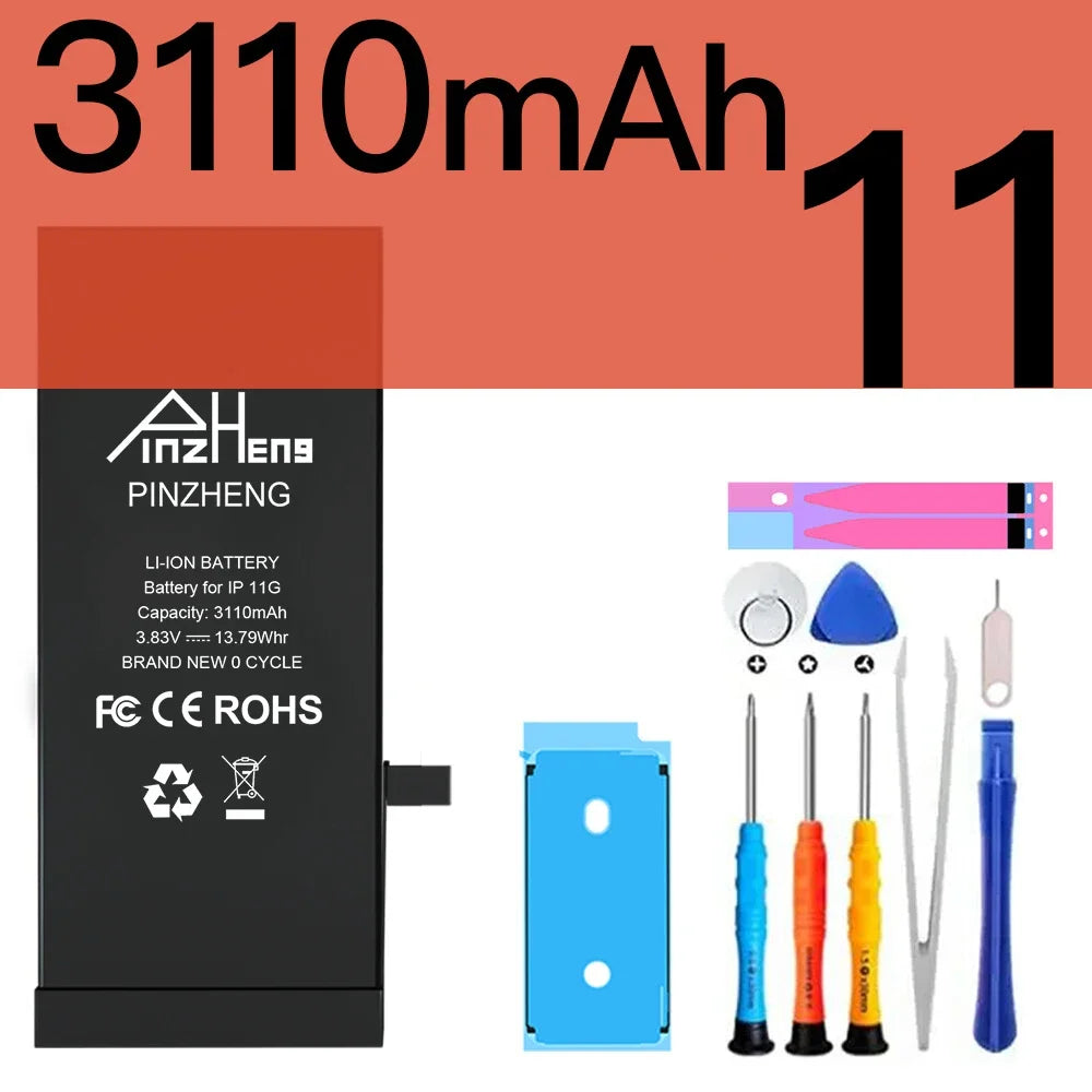 Mumzar high capacity iPhone replacement battery 3110mAh for iPhone 11 with installation tools
