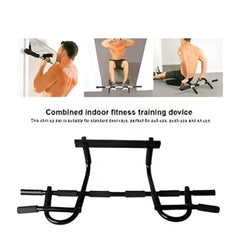 Steel Pipe Push Up Bars Set with Comfort Sponge Grips Black