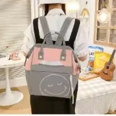 4 Piece Mum's Baby Travel Bag Set Grey and Pink