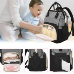 Modern Grey Baby Travel Bag Black for Mums