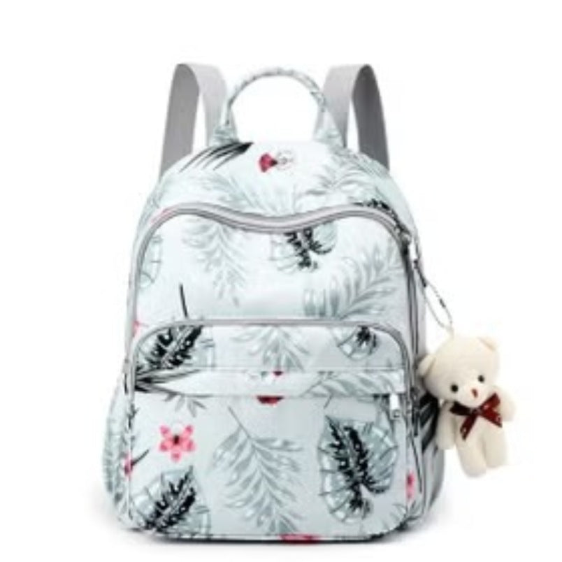 Baby Travel Bag Grey Floral Print Mums