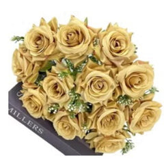 Gold Artificial Flower Beauty Decor for Parties, Weddings, and Home