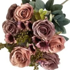 Dark Coffee Artificial Flower Decor for Home, Parties, and Weddings