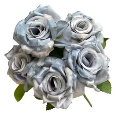 5 Head Diamond Rose Pack of 2 Artificial Flower - Assorted Colors