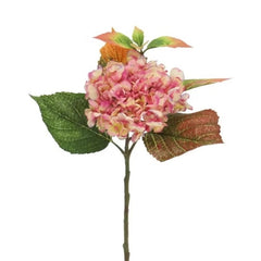 Bloom 1 Head Artificial Hydrangea Silk Flower - Pink