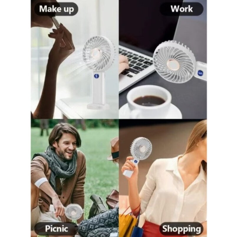 Portable Handheld Fan - White