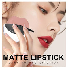 Lipstick Gloss Almond Milk Tea Beauty - Waterproof Quick Matte