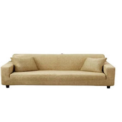 Three Seat Elastic Sofa Cover Beige