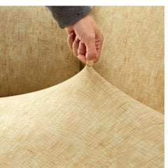 Three Seat Elastic Sofa Cover Beige