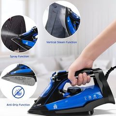 Steam Iron with Powerful Steam Output and Temperature Control