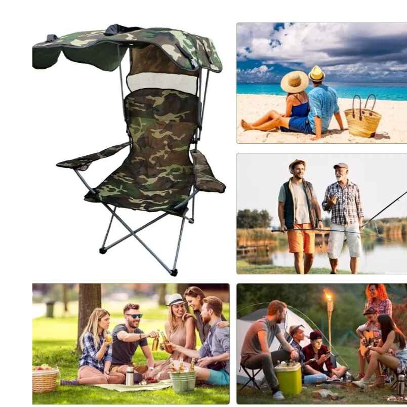 Portable Folding Beach Chair With Umbrella
