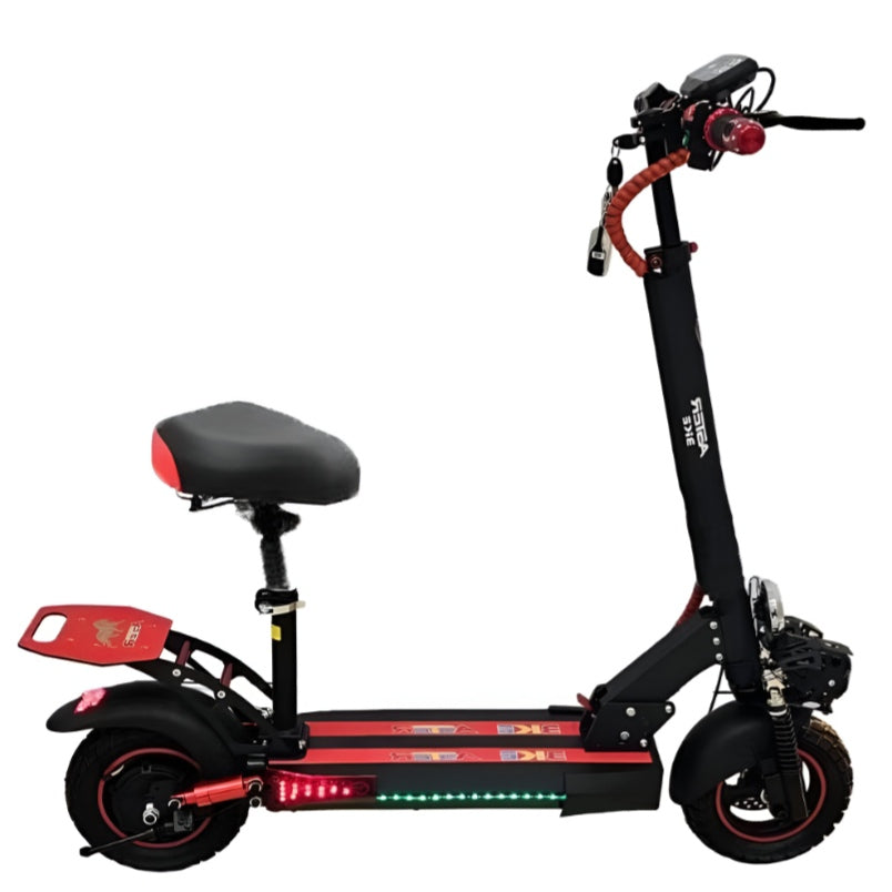 Aster Electric Bike with 2000W High Powered Motor and 48V 13Ah Battery Red Black