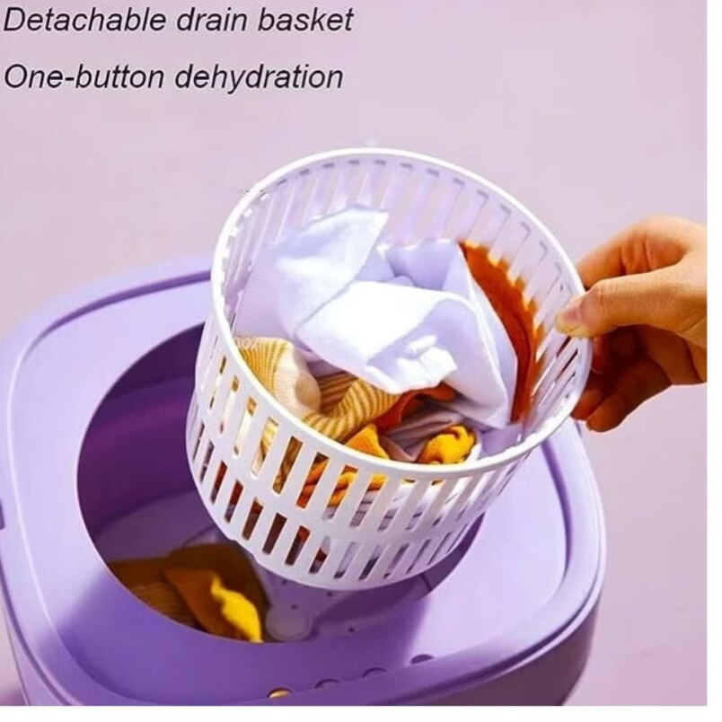 Portable Foldable Washing Purple Machine 8L