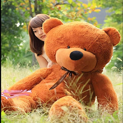 Brown Teddy Bear with Ribbon