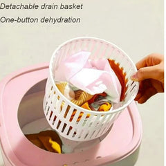 Portable Washing Machine 8L Pink Foldable