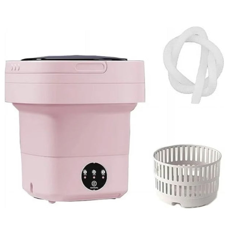 Portable Washing Machine 8L Pink Foldable