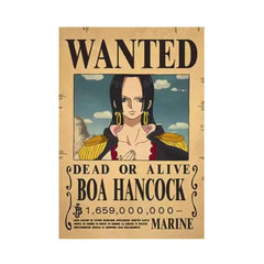 Unique Bounty Wanted Posters – Law & Kid Figures Wall Decoration