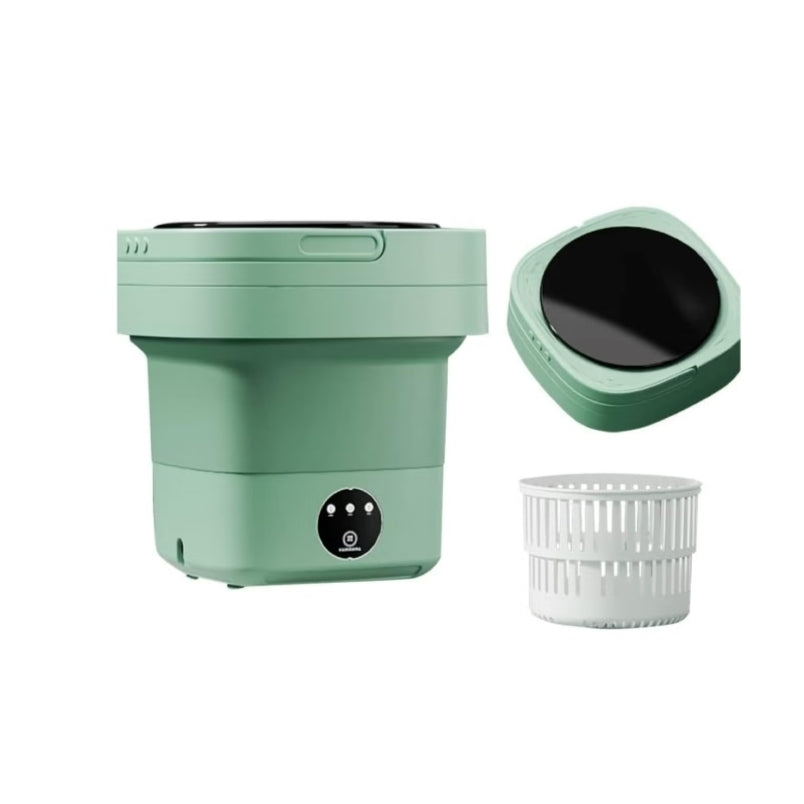 Portable Washing Machine 8L Green Foldable