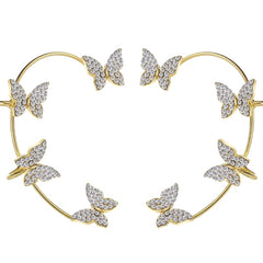 Gold Butterfly Earrings