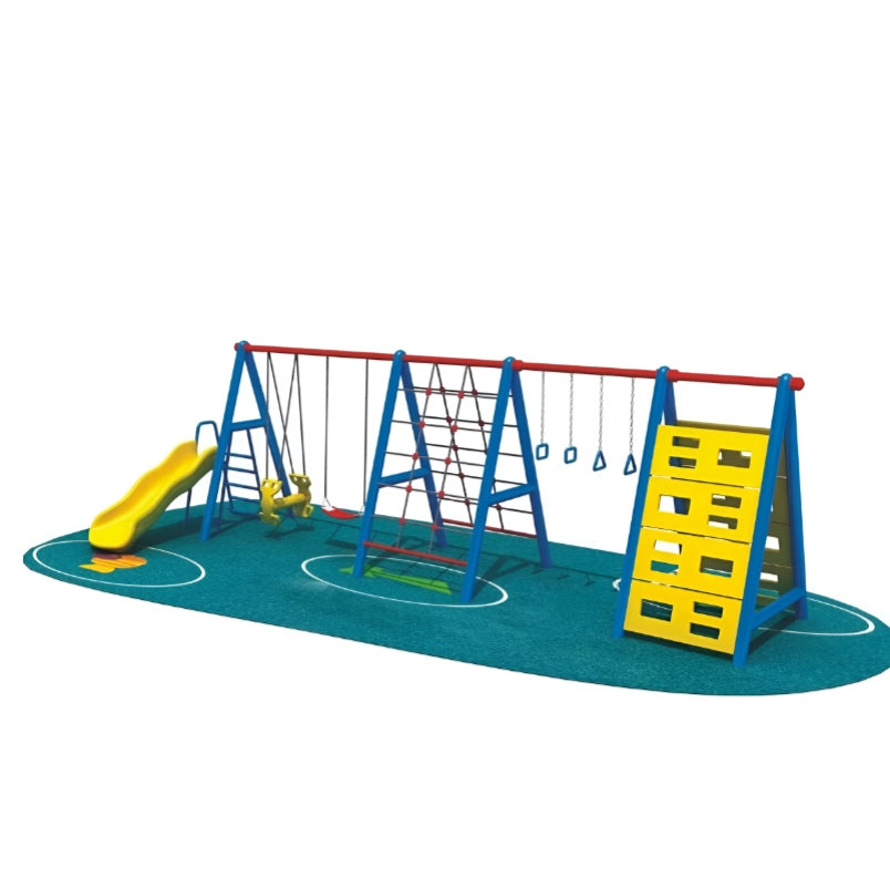 Outdoor Slide, Swing, and Gymnastic Toys Set