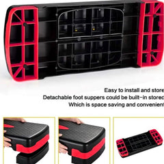 Portable Fitness Pedal for Anytime, Anywhere Workouts - Black/Red 68x28x10cm