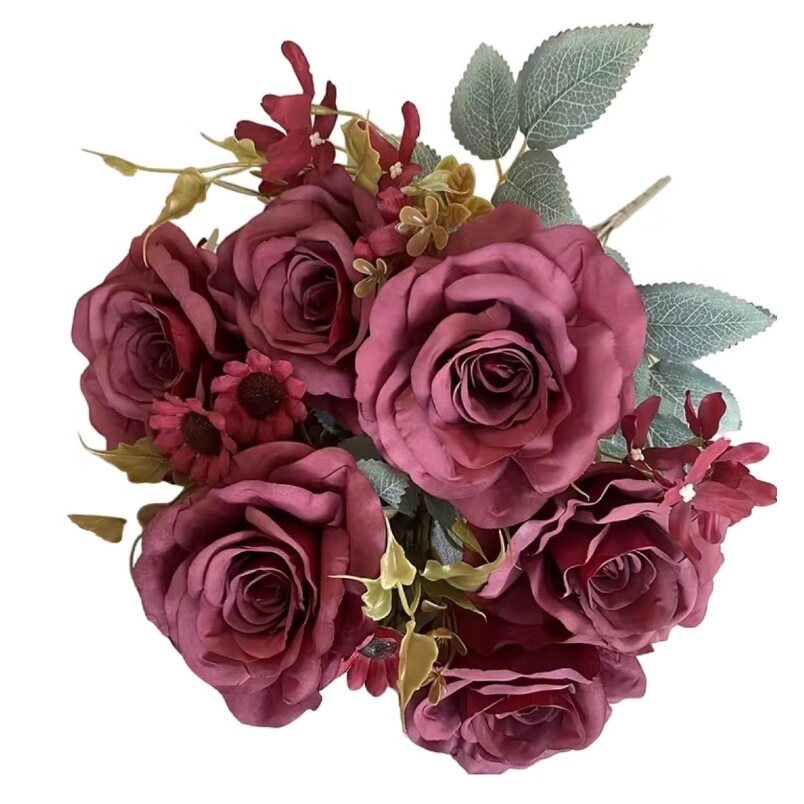 Artificial Flower Decor for Home, Parties, and Weddings - Red