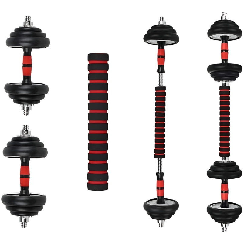 Adjustable Weightlifting Set with Dumbbells, Barbells, and Kettlebell 40KG