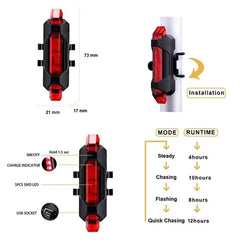 5 LED Bike Taillight – Bright Rear Lamp for Night Cycling Safety