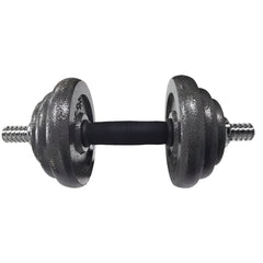 Iron Dumbbell Set Adjustable Black 30kg