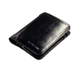 ManBang Genuine Leather Wallet – Classic Short Wallet for Men