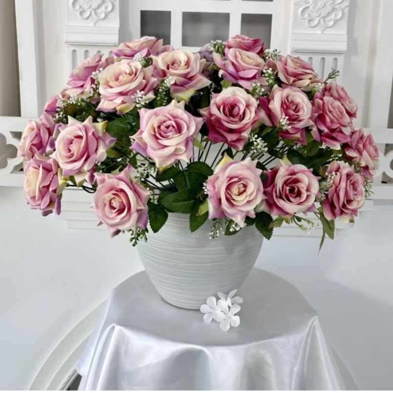 Pink Decor Artificial Flower for Home, Parties, and Weddings