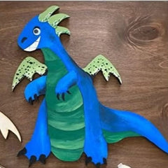 DIY Craft Kit Dragon Painting – Perfect Birthday Gift for Boys