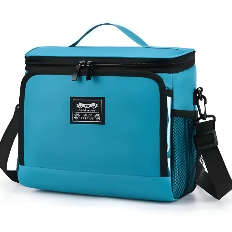 Blue Lunch Box Bag – Keeps Food Hot or Cold, Compact and Waterproof