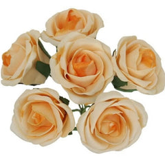 Flower Bunch Pink Beauty 6 Heads Artificial Foam Rose