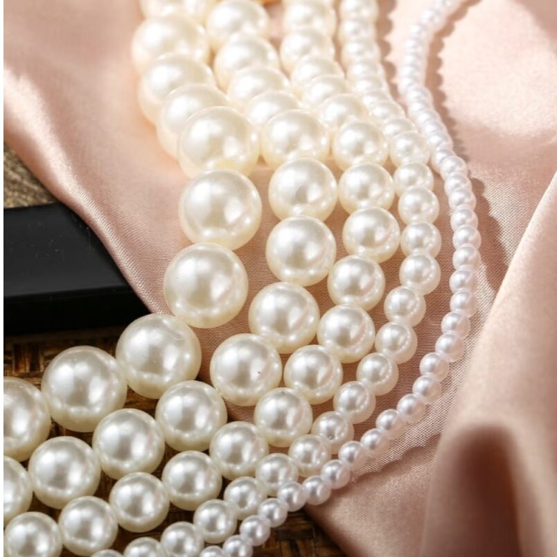 Luxury Classic Multi-Layer Pearl Necklace - White