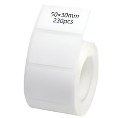 Self Adhesive Label Stickers - 50x30mm, 230 Pcs Roll