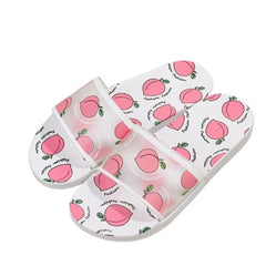 Peach Print Fashion Slide Sandals (Sizes 36-37)