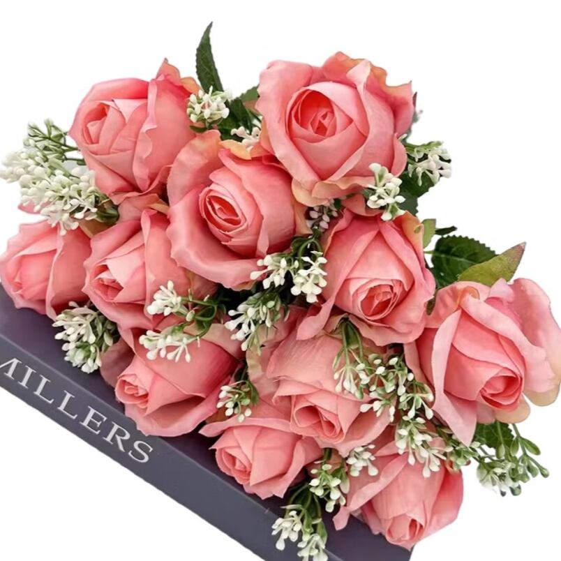 Artificial Flower Pink Decor for Home, Parties, and Weddings