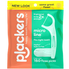 Plackers micro line floss picks pack with mint flavor, 150 dental flossers.