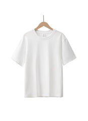 Huitich plain white t shirt for men XL displayed on wooden hanger isolated on white background