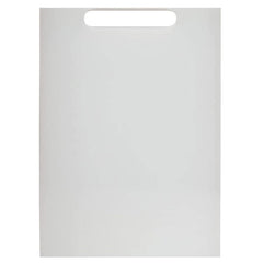 Huitich plastic chopping board with handle in white for kitchen food prep and cutting