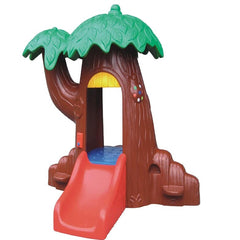 Plastic Tree Playhouse And Slide For Kids - Mumzar.com