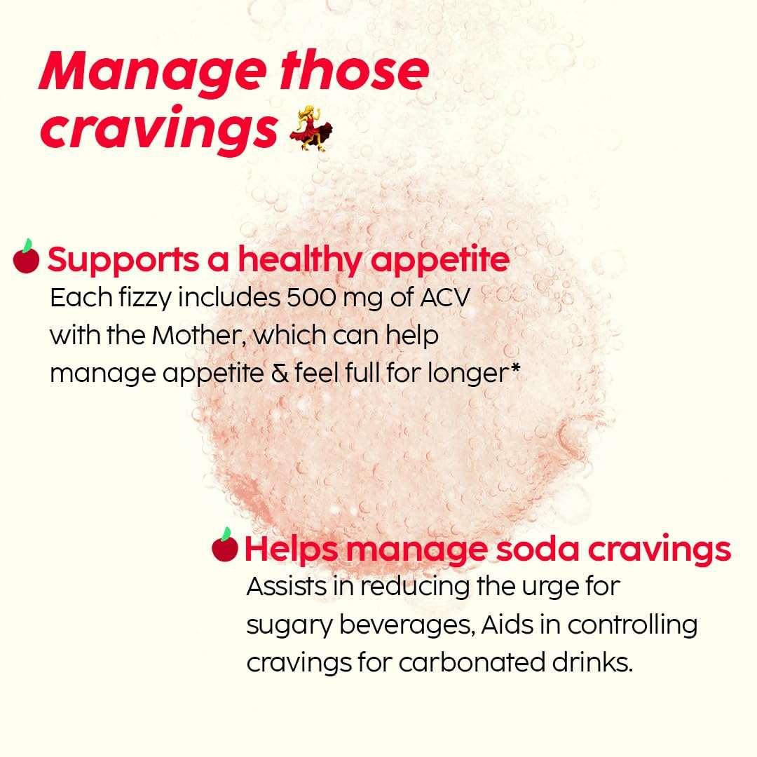 PLIX - THE PLANT FIX Apple Cider Vinegar 15 Effervescent Tablet, ACV with mother for weight loss and easy digestion, vitamin B6 & B12, Pack of 4 (Apple), 100% vegan, Easy to carry & consume - Mumzar