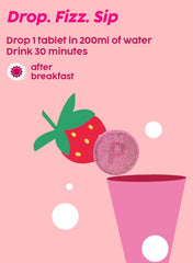 PLIX THE PLANT FIX glutathione skin glow tablets dissolving in water for easy use after breakfast