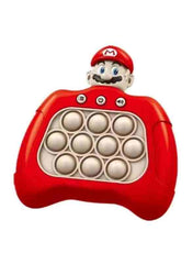 Huitich sensory fidget toy pop push light up controller in red with Mario character design