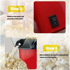 Electric Popcorn Maker – Mini Blower Popcorn Machine for Home