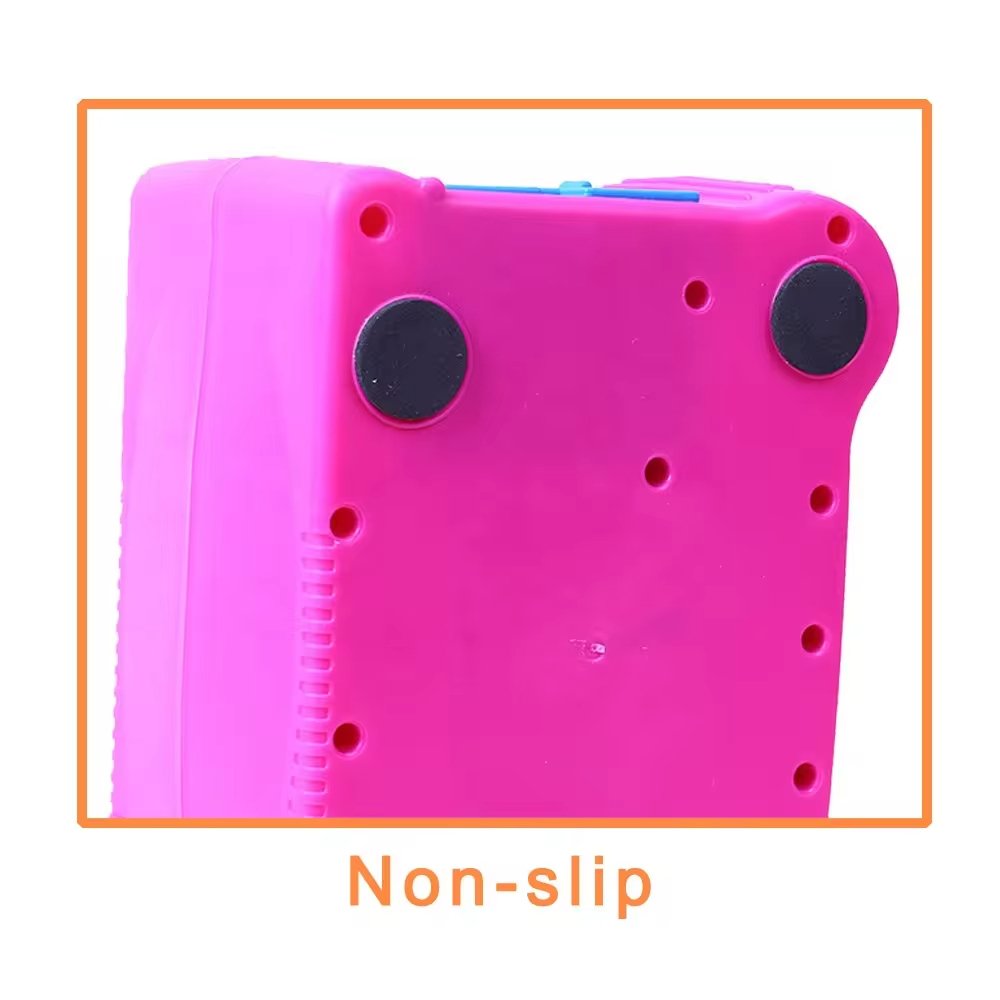Pink Huitich electric portable balloon pump with non-slip bottom for easy party use portable balloon inflator for parties